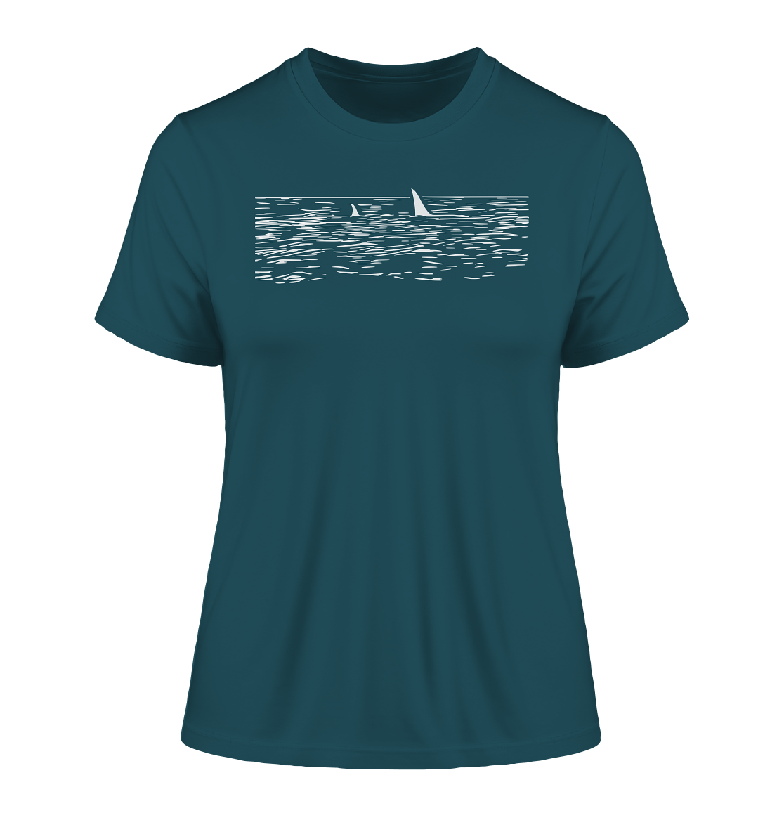 alohema "Ein orca kommt selten allein" - Fitted Ladies Organic Shirt