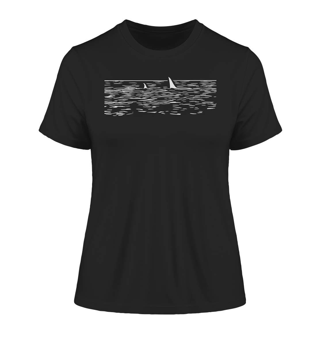 alohema "Ein orca kommt selten allein" - Fitted Ladies Organic Shirt