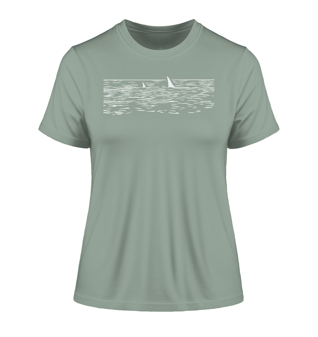 alohema "Ein orca kommt selten allein" - Fitted Ladies Organic Shirt