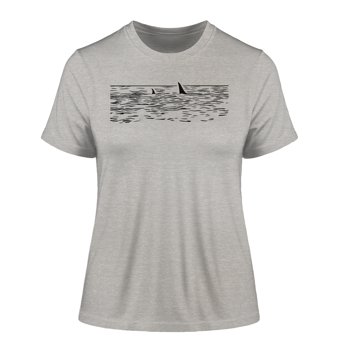 alohema "Ein orca kommt selten allein" - Fitted Ladies Organic Shirt