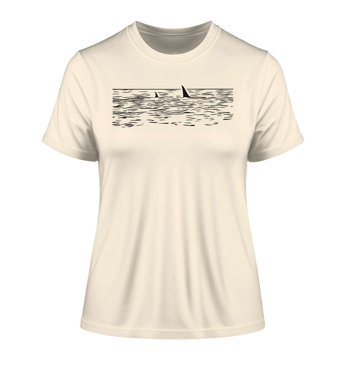 alohema "Ein orca kommt selten allein" - Fitted Ladies Organic Shirt