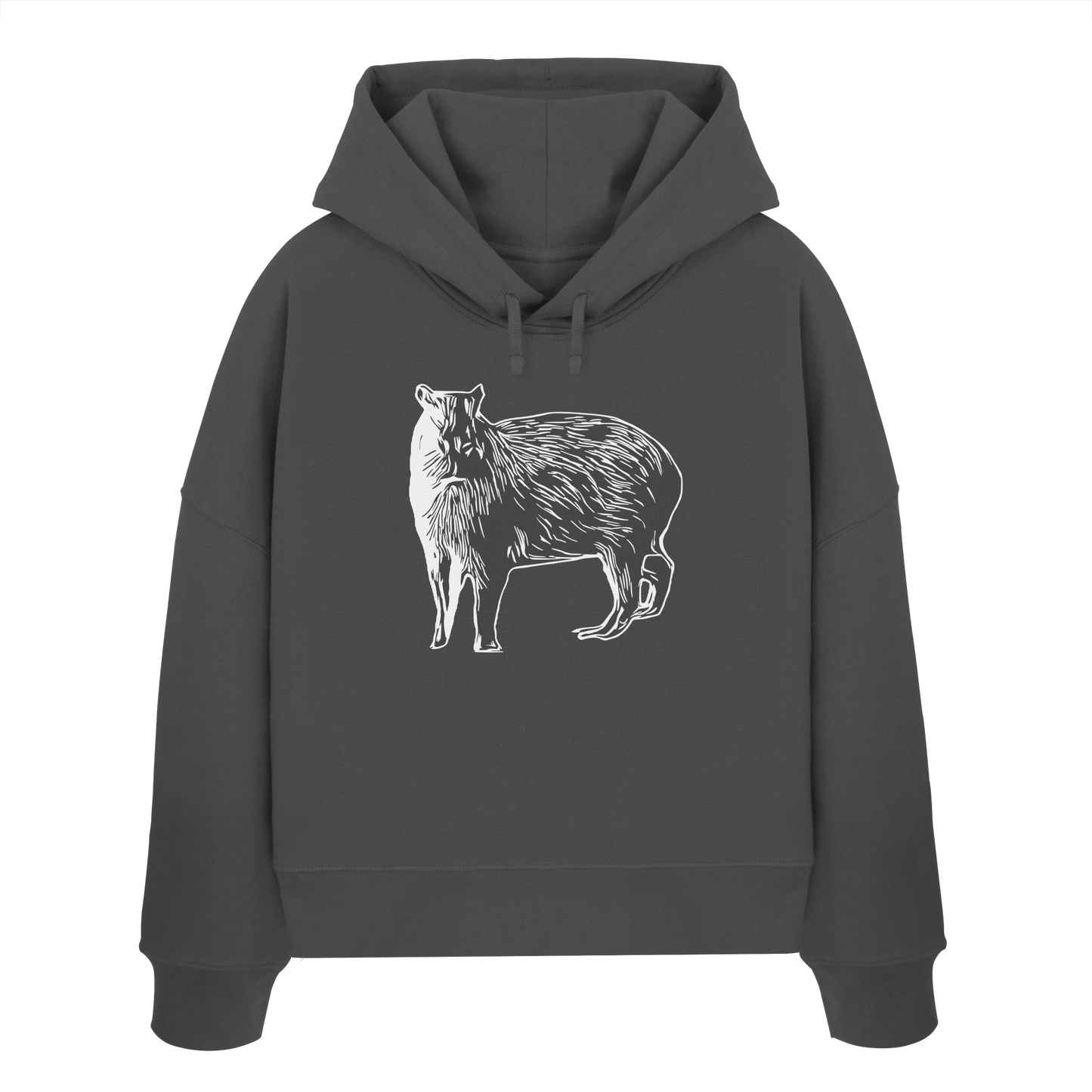 Cabybara - Womens Organic Boxcut Hoodie
