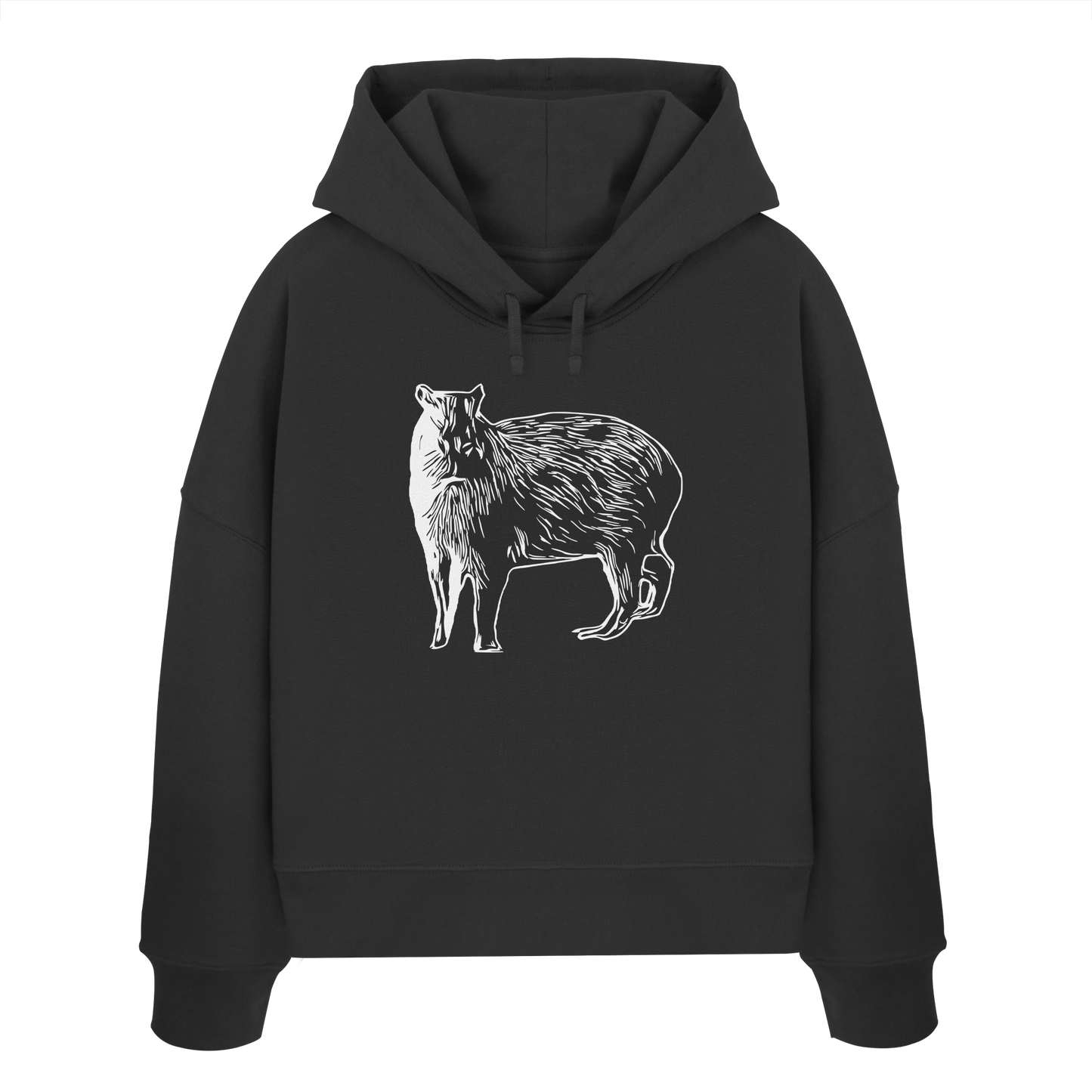 Cabybara - Womens Organic Boxcut Hoodie