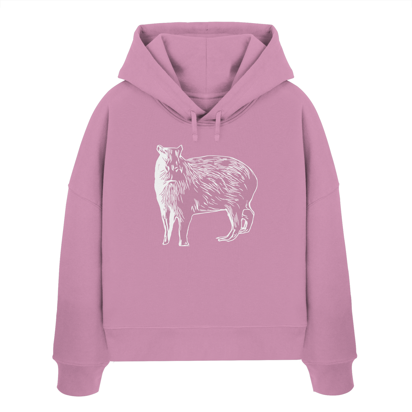 Cabybara - Womens Organic Boxcut Hoodie