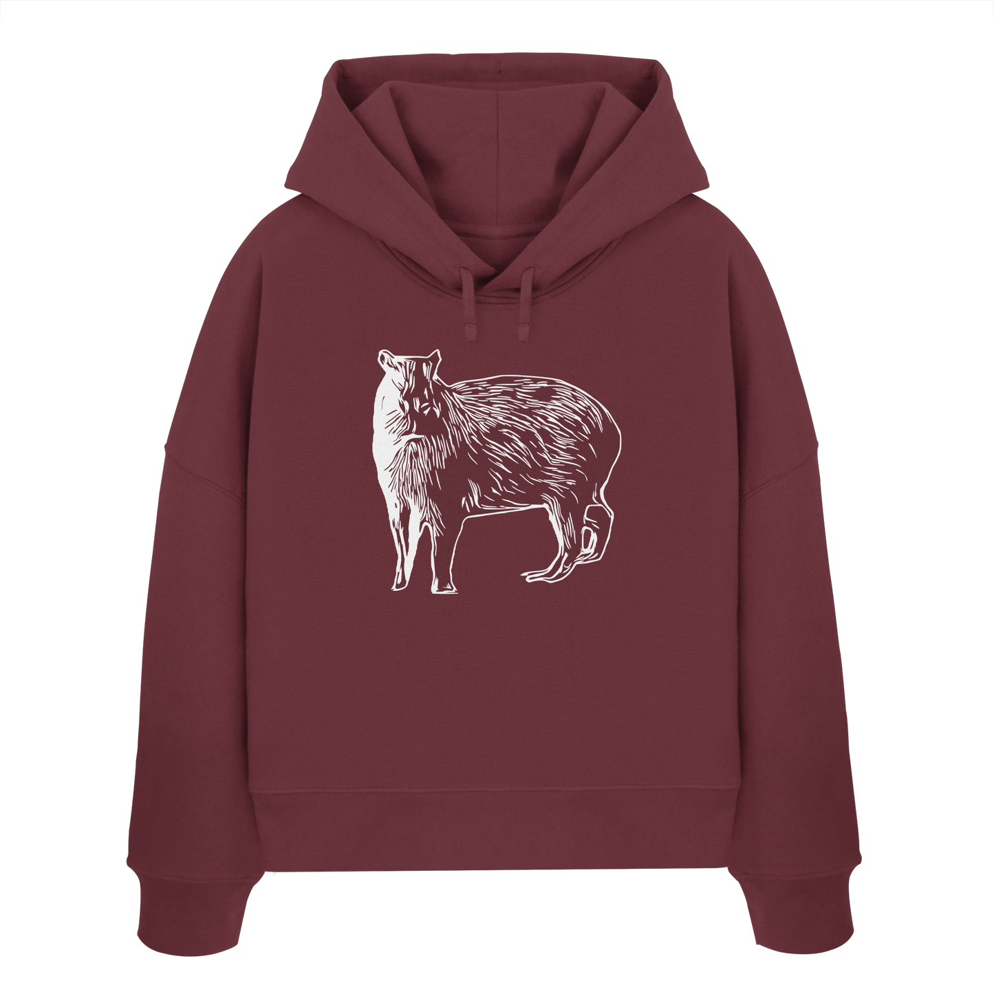 Cabybara - Womens Organic Boxcut Hoodie
