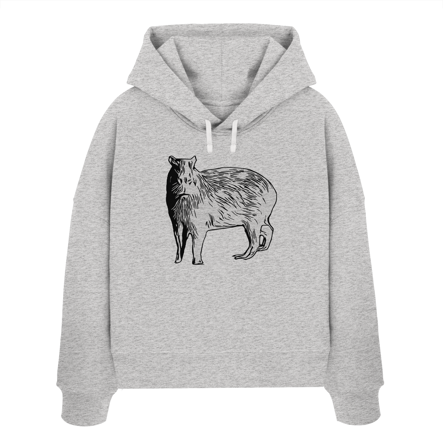 Cabybara - Womens Organic Boxcut Hoodie