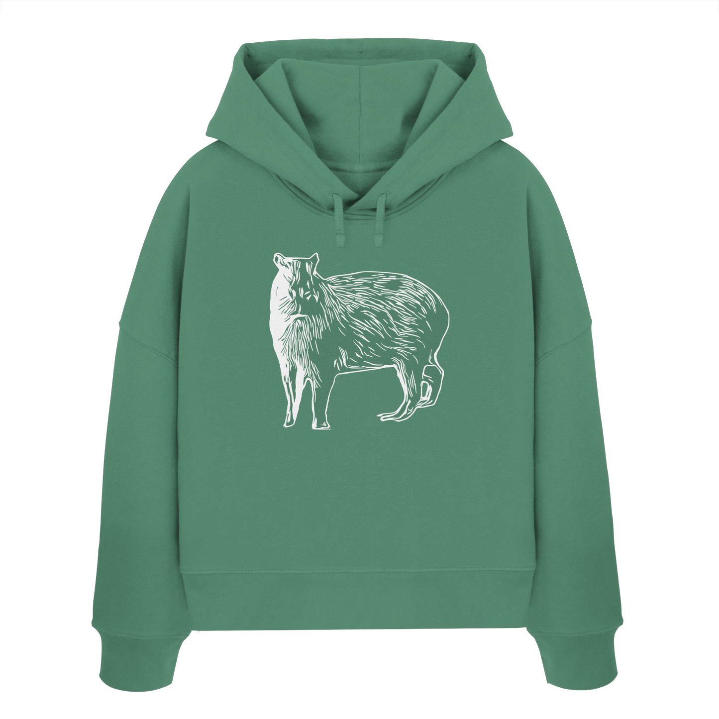 Cabybara - Womens Organic Boxcut Hoodie