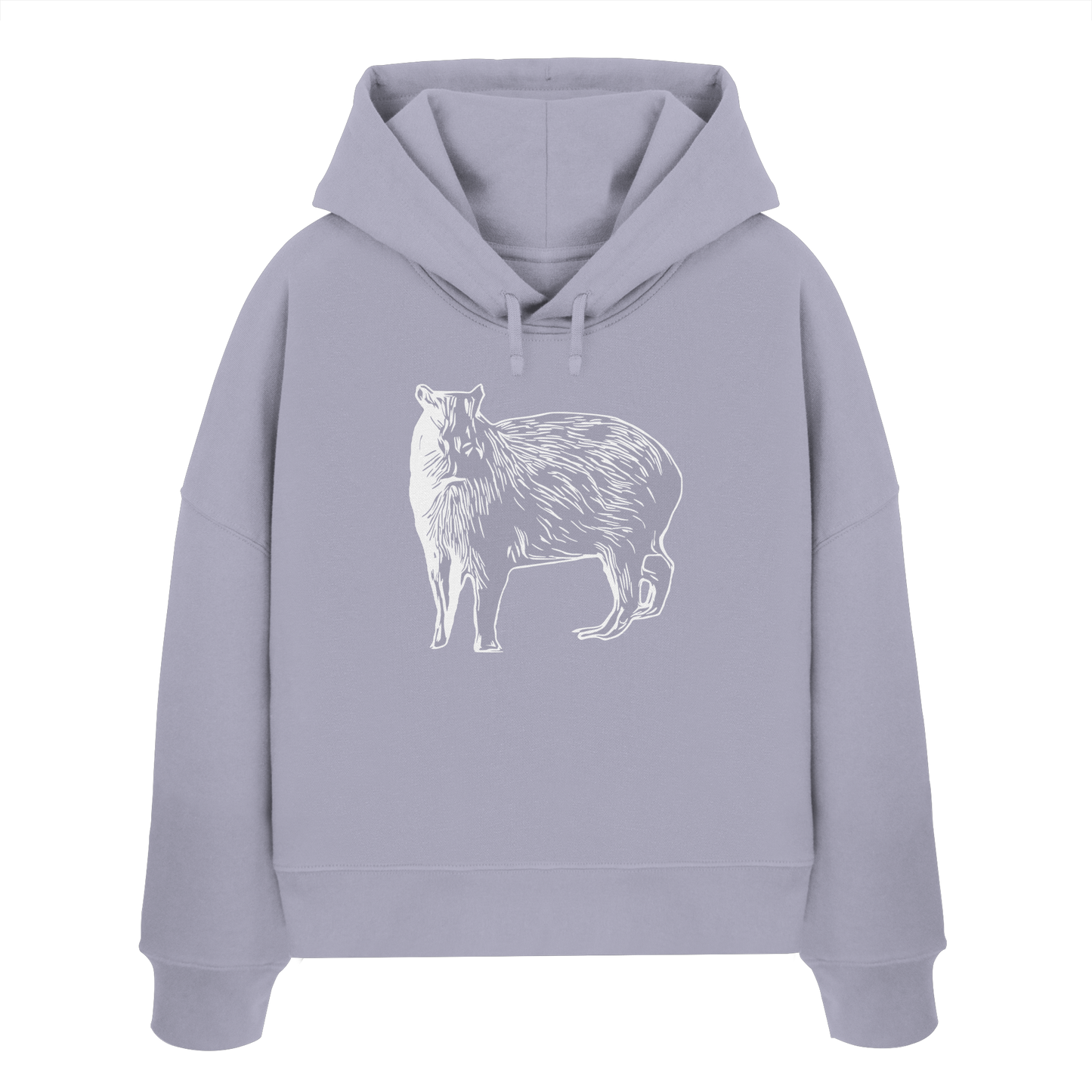 Cabybara - Womens Organic Boxcut Hoodie