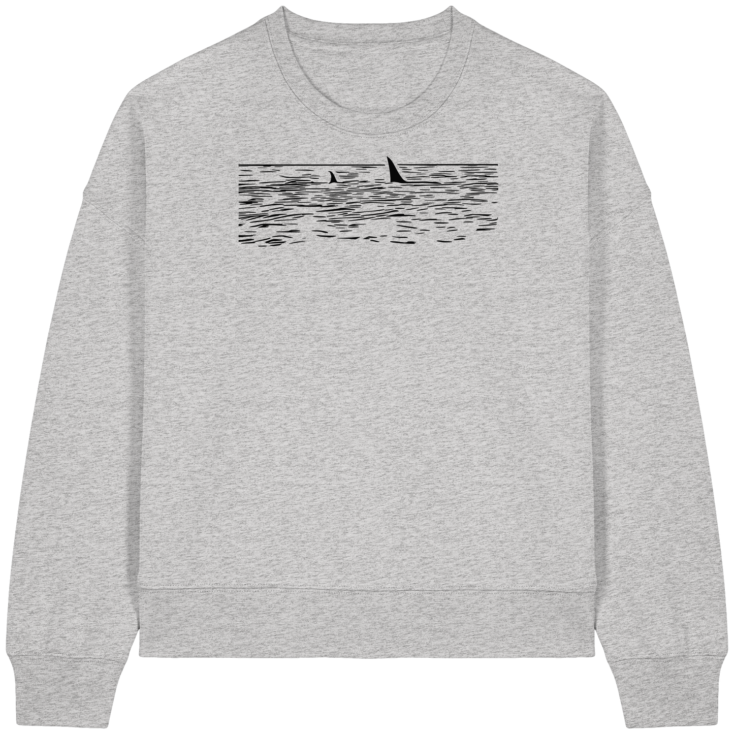 alohema "Ein orca kommt selten allein" - Womens Organic Boxcut Sweatshirt