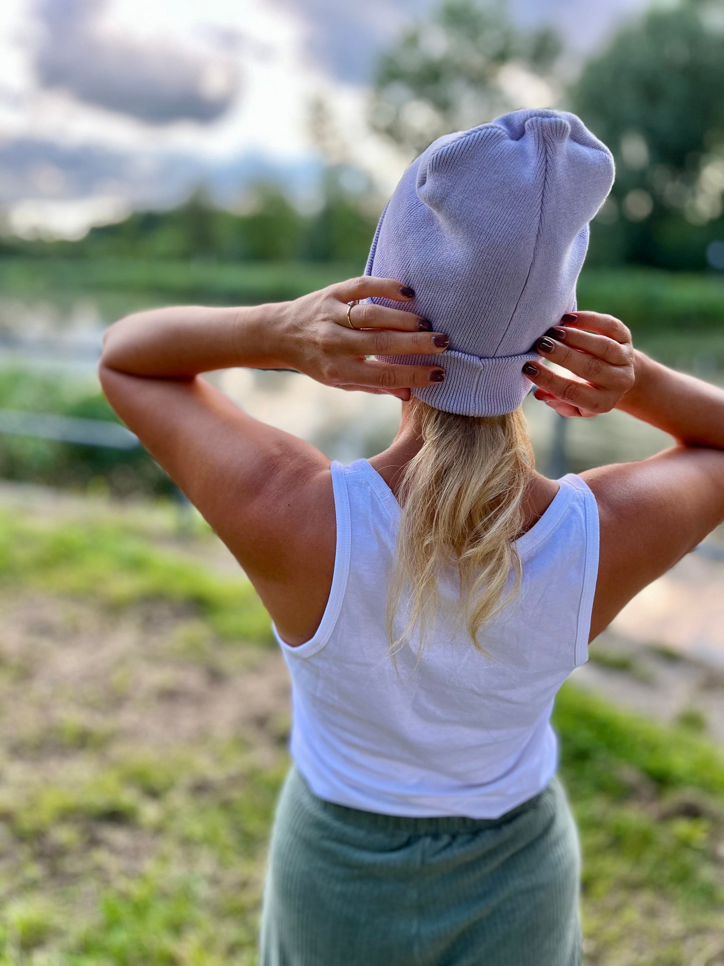 alohema stick - Organic Rib Beanie