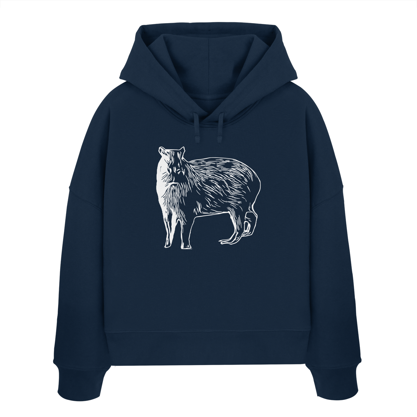 Cabybara - Womens Organic Boxcut Hoodie
